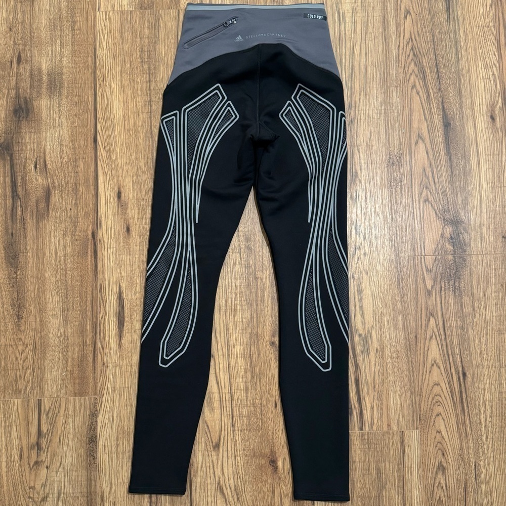 EUC STELLA MCCARTNEY ADIDAS Truepace Cold.Rdy Tights Leggings -‎ Size XS - Black